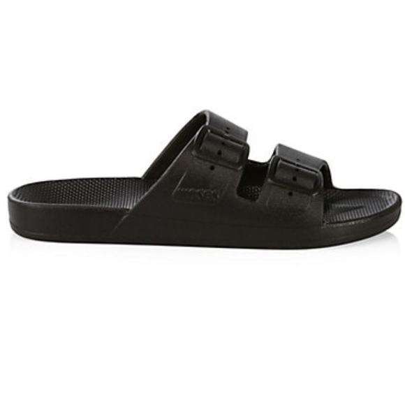NEW Freedom Moses black slides size W 7/8 - Picture 3 of 4
